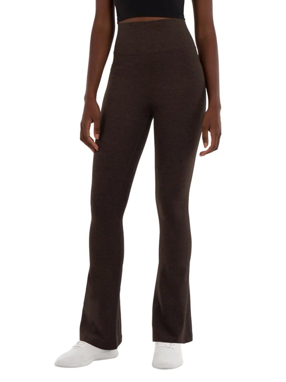 Kirkland Signature Women's Stretch Brushed Mini Flare Yoga Pant, Brown, XS, NWT